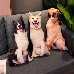 Almohada perro peluche 3D Shiba Inu cojín suave dormitorio