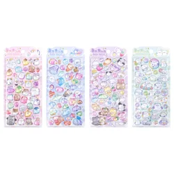 Pegatinas relieve 3D Kawaii Animal fantasma para álbum