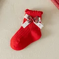 Red snowflake bow