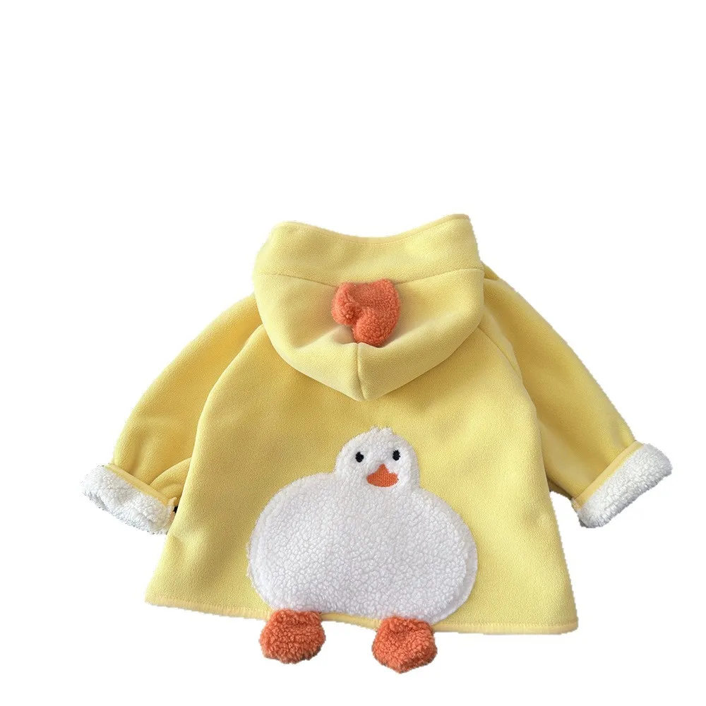 Chaqueta infantil de lana con capucha – Abrigo de invierno - imagen 4