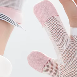 1 Par de Guantes Antiarañazos para Bebés, Evitan que se Chupen el Dedo Pulgar, Protector de Dedos para Bebés, Malla Transpirable, Cordón Ajustable, Cómodo para la Piel