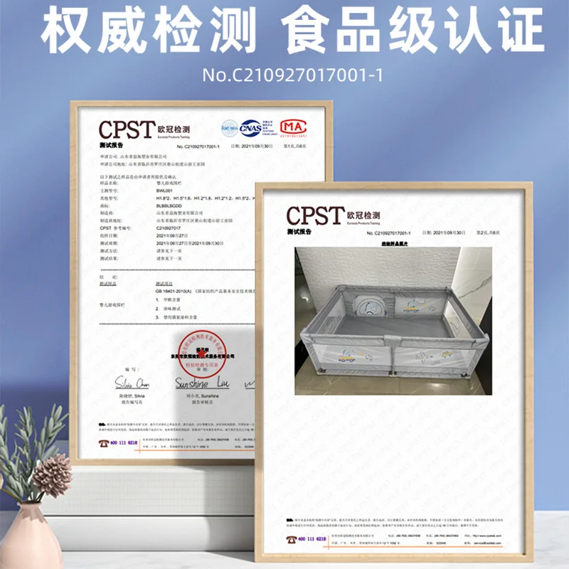 Valla de juego para bebé, valla protectora para uso doméstico en interiores, suelo para bebé, valla de tela para Internet, estera para gatear para niños - imagen 5