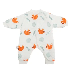 Saco de dormir bebé primavera algodón suave estampado ardilla