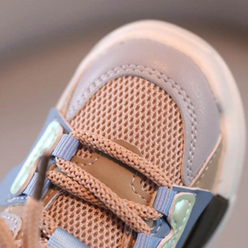 Zapatos informales para niños y niñas, zapatillas de deporte transpirables de malla, suela suave, zapatos deportivos para niños de otoño - imagen 5