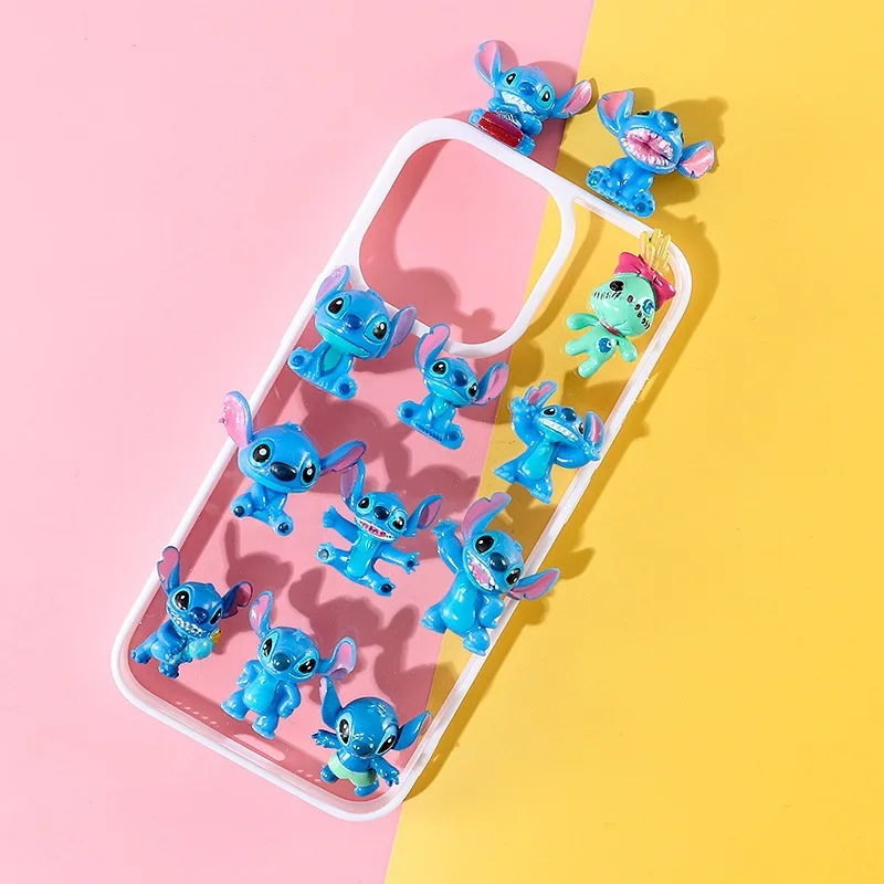 12 unids/set MINI Stitch Anime figuras muñecas 3CM dibujos animados Lilo y Stitch figuras de acción juguetes de modelos coleccionables - imagen 4