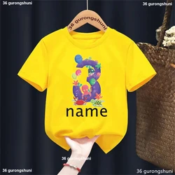Camiseta con nombre para niño y niña – Diseño tortuga marina