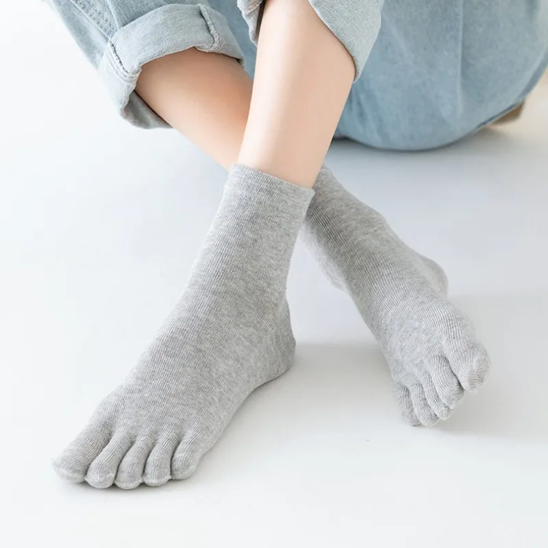 Calcetines de algodon para ninos - Otono-Invierno con rayas y dedos - imagen 5