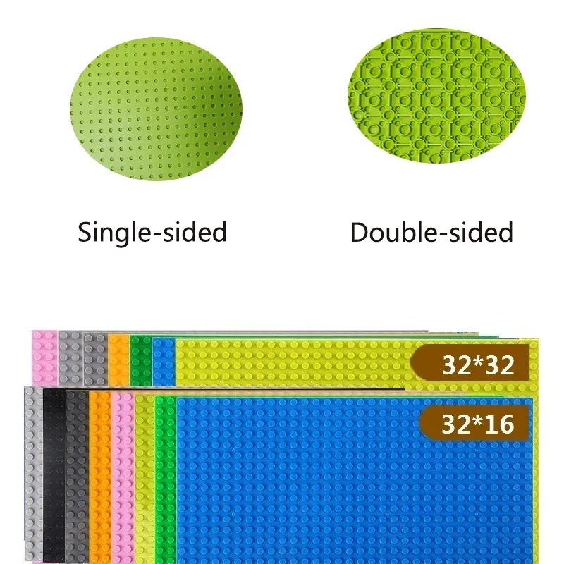 Placas Base de doble cara, placas de bloques, 32x32, 16x32 puntos, placas Base clásicas, escena simulada DIY, juguete Base de bloques de construcción - imagen 4