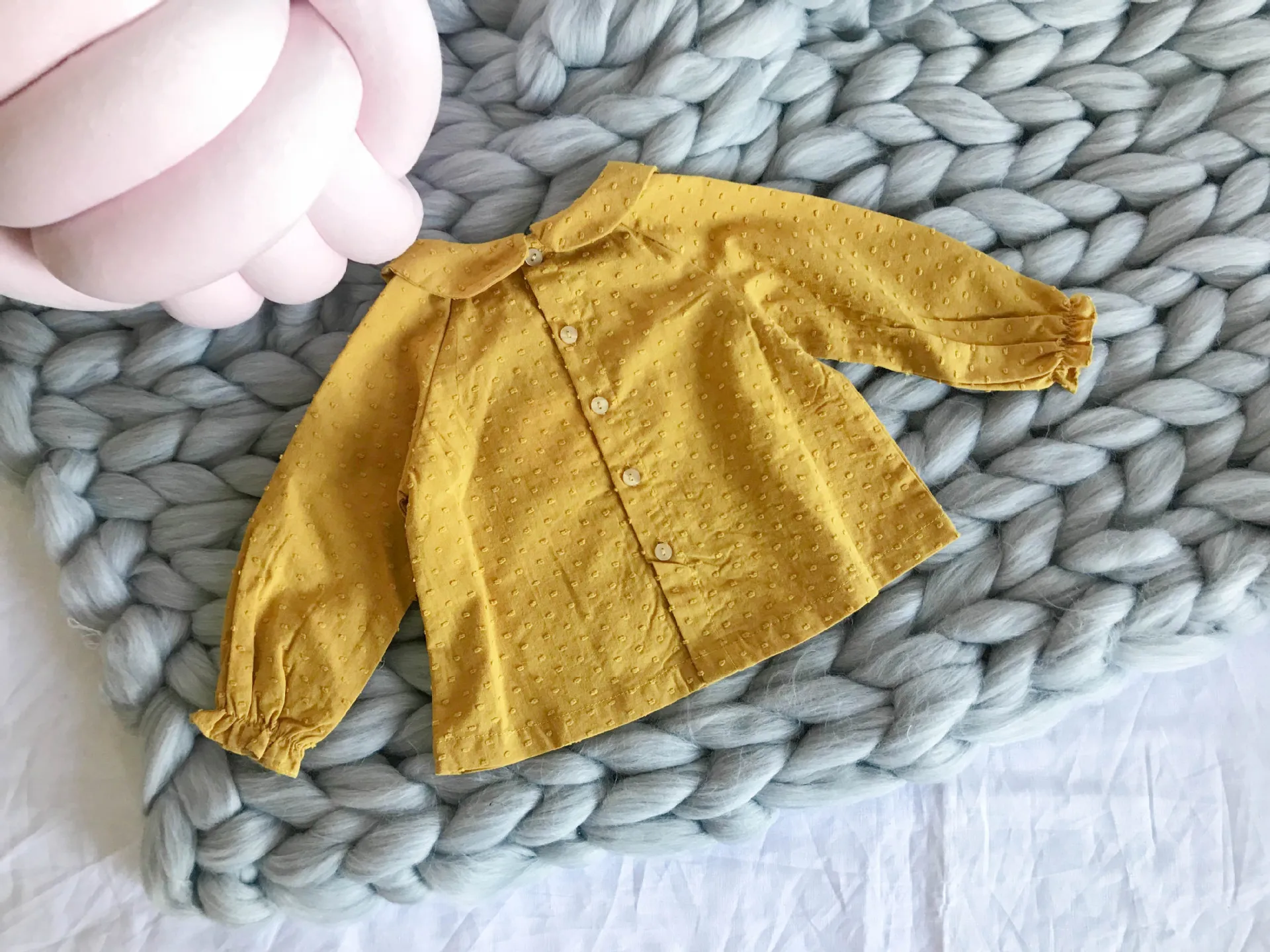 Blusa bebé niña manga larga algodón – estilo casual primavera - imagen 4