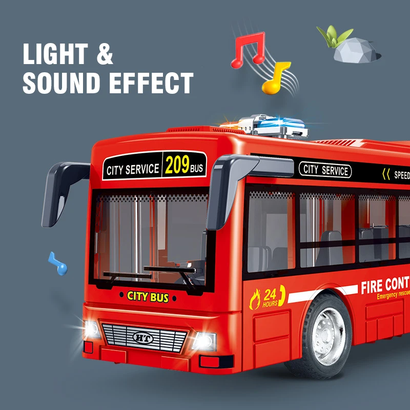 Autobús de dos pisos, modelo de turismo, vehículos extraíbles, vehículos de juguete fundidos a presión, coches musicales ligeros coleccionables para niños - imagen 4