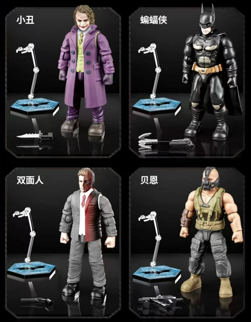 DC Liga de la justicia juguete el Caballero Oscuro trilogía figura de acción Batman Superman Aquaman el Flash figura de ensamblaje niños regalo de cumpleaños - imagen 4