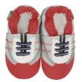 sneaker red silver s