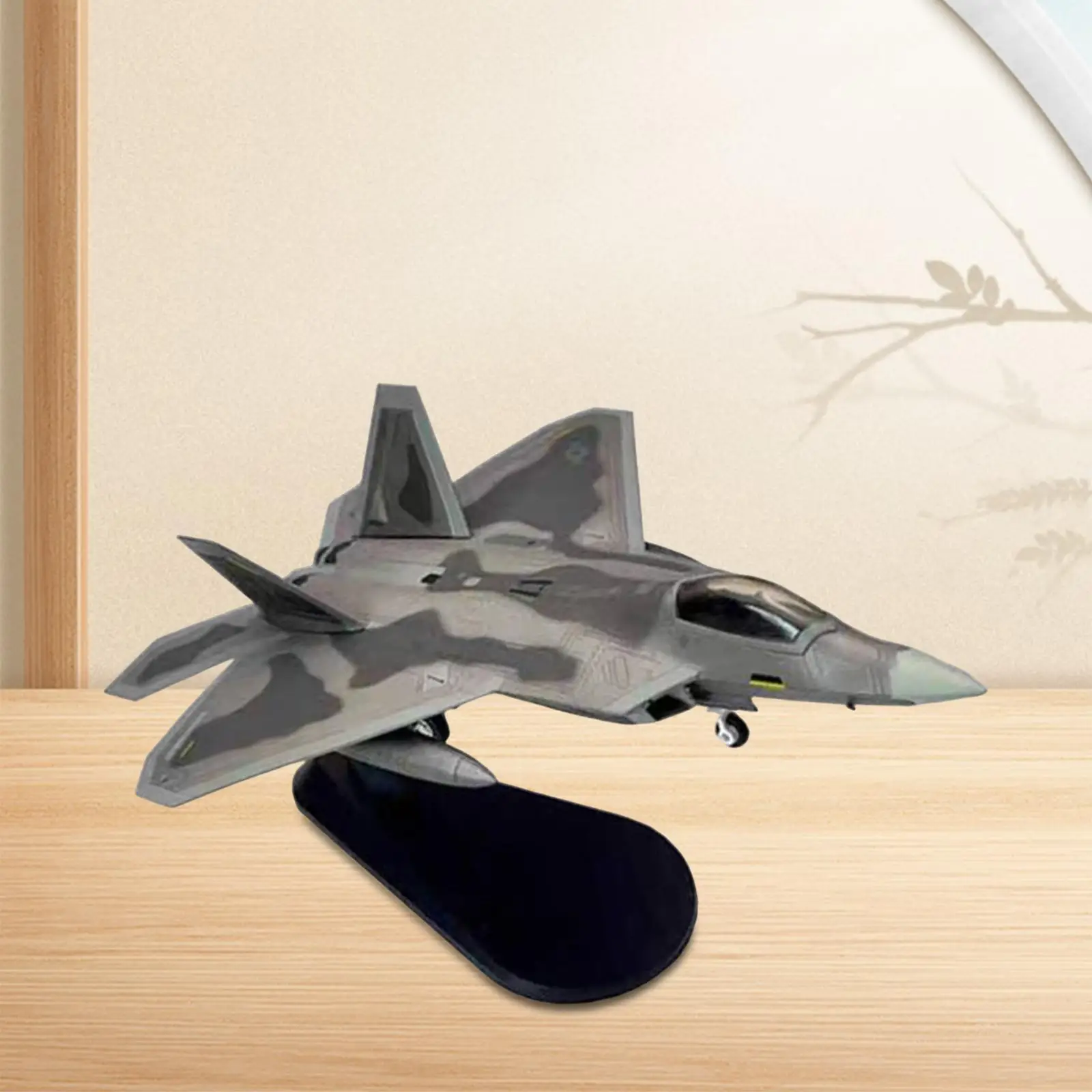 1/100 Scale Plane Metal Alloy Fighter for Household Living Room Desktop