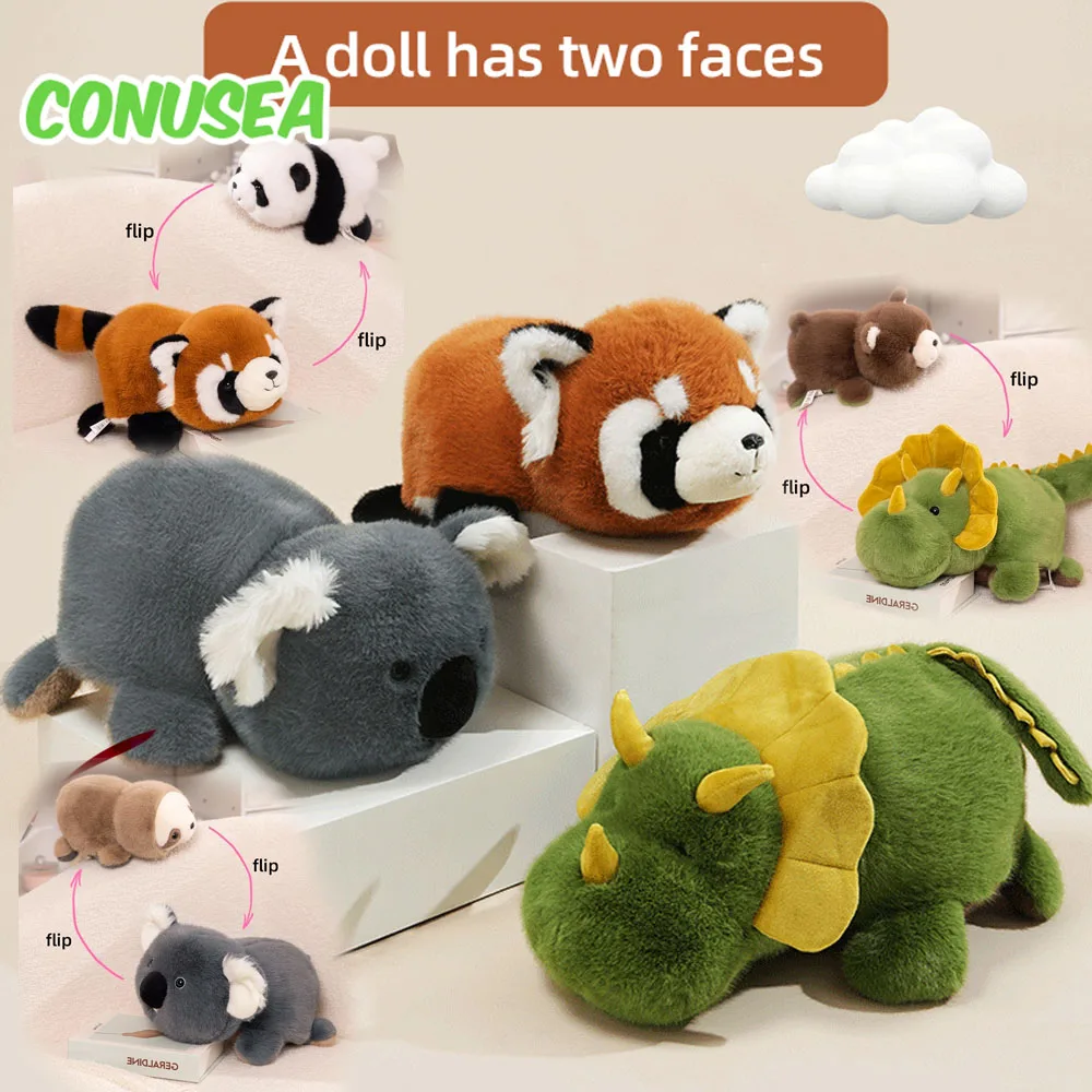 Flip Peluche transformable Kawaii – Animales reversibles para niños - imagen 4