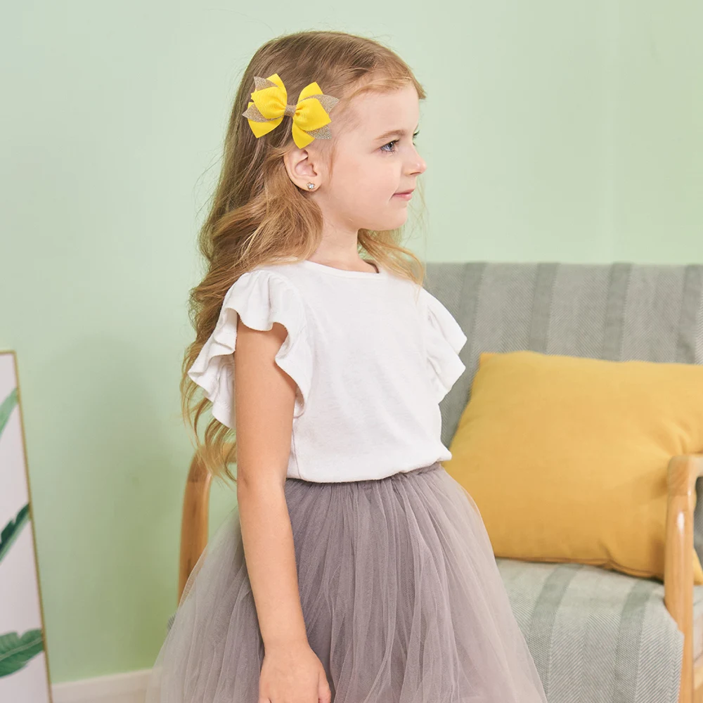 8 unids/set nuevos niños Glitter Bowknote pinzas para el cabello para mujeres niñas hechas a mano cola de milano arco horquillas sombreros diarios accesorios para el cabello - imagen 4