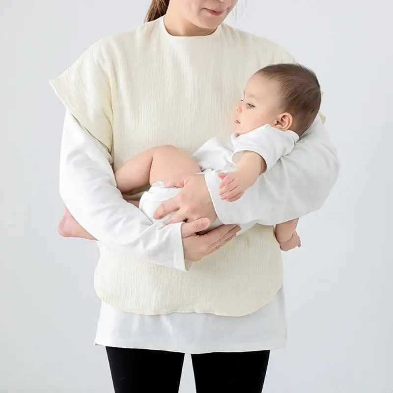 Suéter lactancia D7YD que proporciona cobertura completa algodón cómoda funda superior lactancia para madre lactante - imagen 5