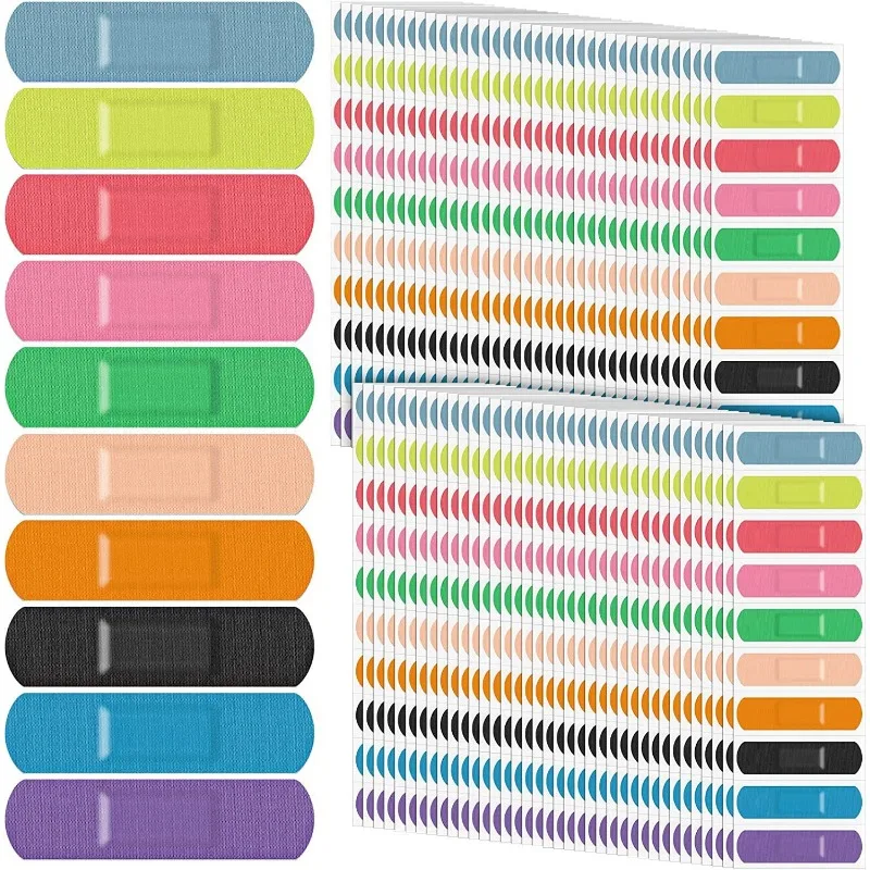 10 Uds. Tirita de Color caramelo, yesos Kawaii para heridas para niños, parche para el talón, tiras de primeros auxilios, vendaje adhesivo, Woundplast - imagen 4