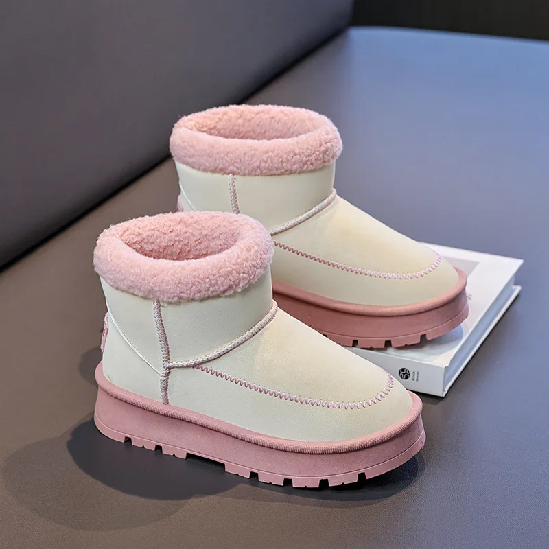 Botas de invierno en terciopelo antideslizantes y cálidas para niños - imagen 5