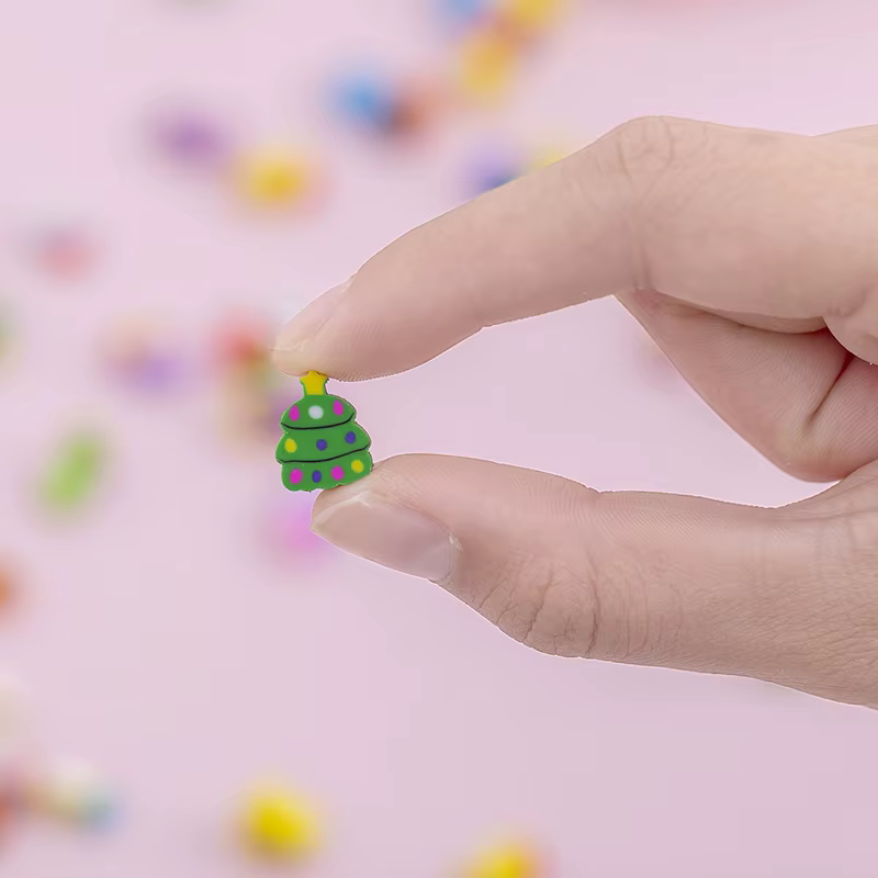 Mini gomas de borrar infantiles con diseños de frutas y animales - imagen 4
