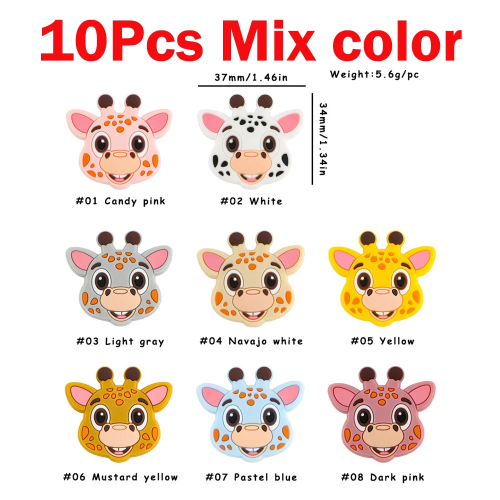 10pcs Mix Giraffe