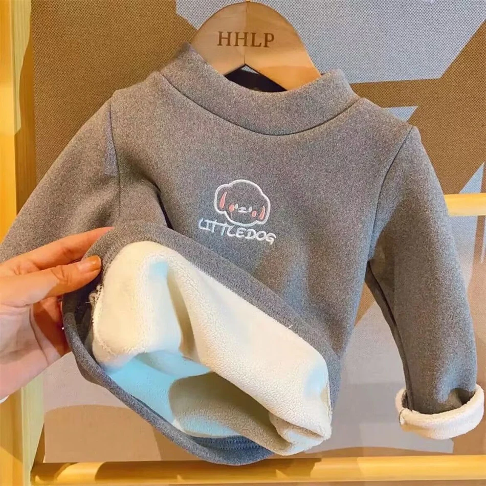 Sudadera infantil forro polar para niños y niñas con estampado animal