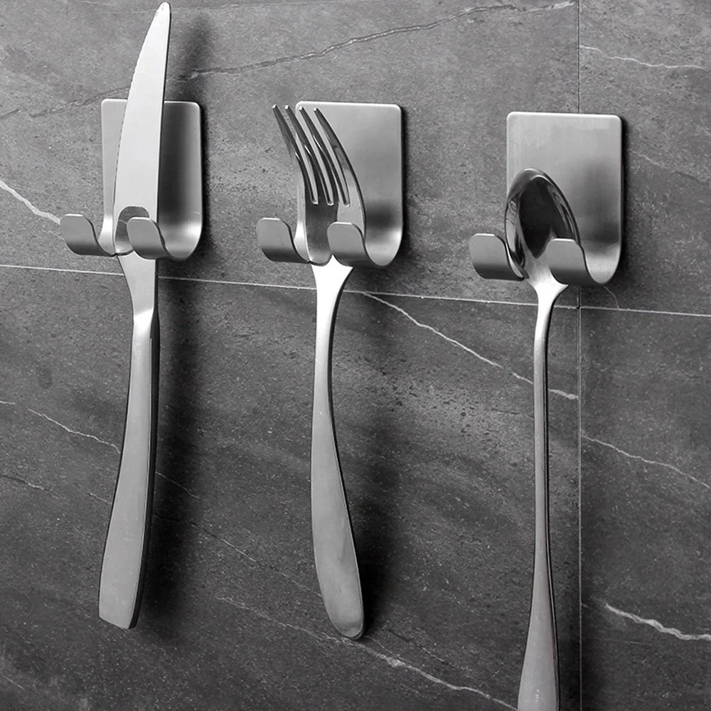 Estante para afeitadora de acero inoxidable 2CPS, gancho para afeitadora de baño, soporte de almacenamiento para estante colgante, soporte para afeitadora Manual antigua - imagen 2