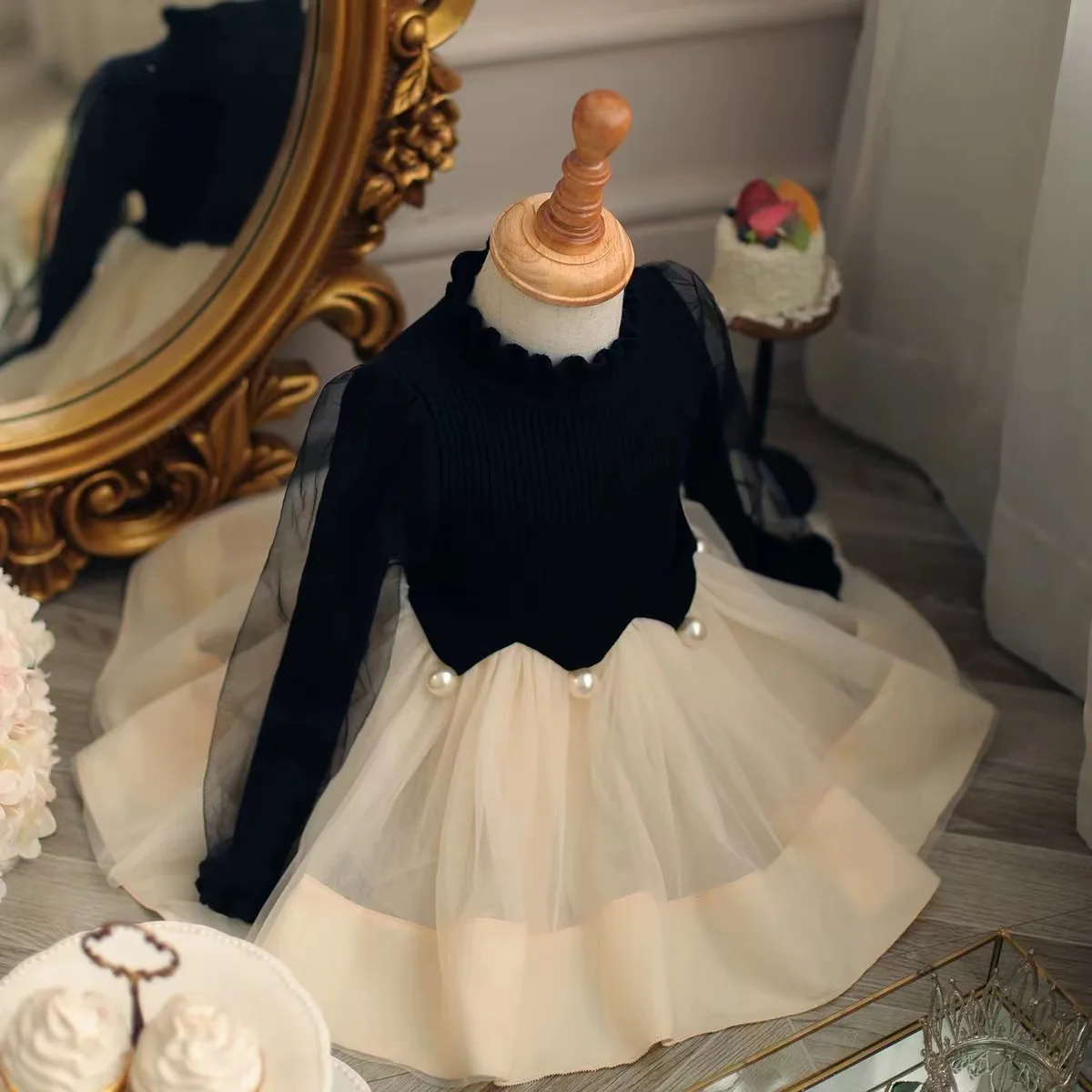 Vestidos para niñas de 2 a 7 años, vestido con forro grueso para niñas, vestido de fiesta para niños - imagen 4