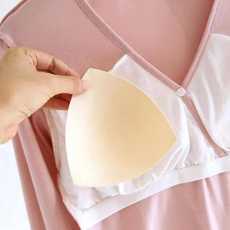 Pijamas de maternidad abiertos para lactancia cruzada, pantalones ajustables, ropa de casa para mujeres embarazadas, conjunto de dos piezas - imagen 4