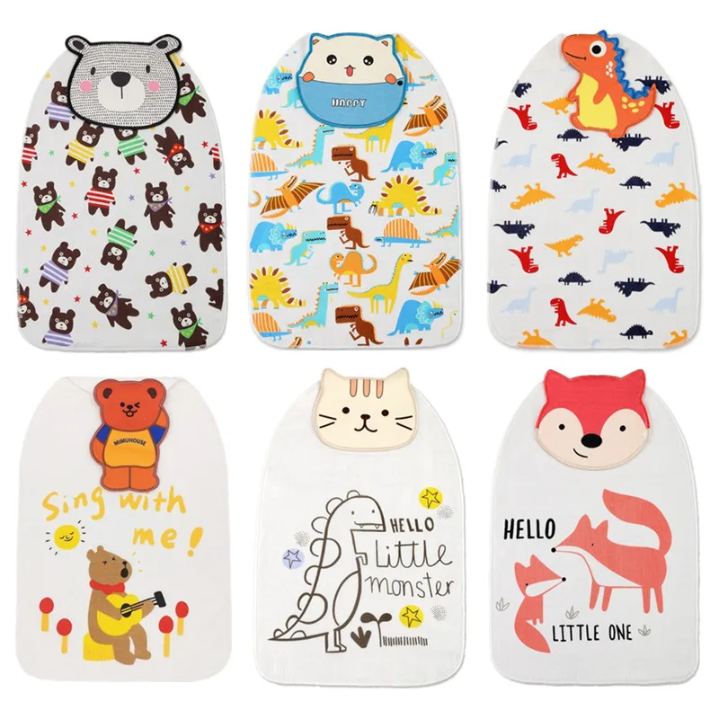 Toallas para bebé de guardería con dibujos animados, toallita suave muy absorbente para niños pequeños, toallas absorbentes para el sudor, paños para eructar, 1 ud.