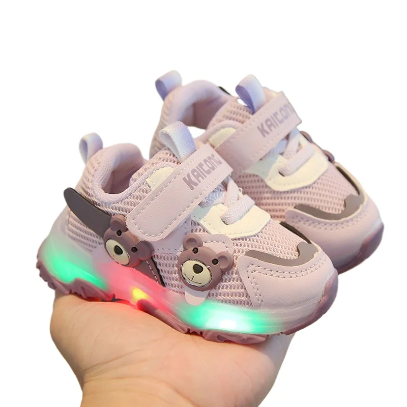 Primeros caminantes de primavera, nuevos zapatos transpirables de moda para niñas, bonitos zapatos de bebé de suela blanda con dibujos animados, zapatos sencillos y cómodos antideslizantes para niños - imagen 5