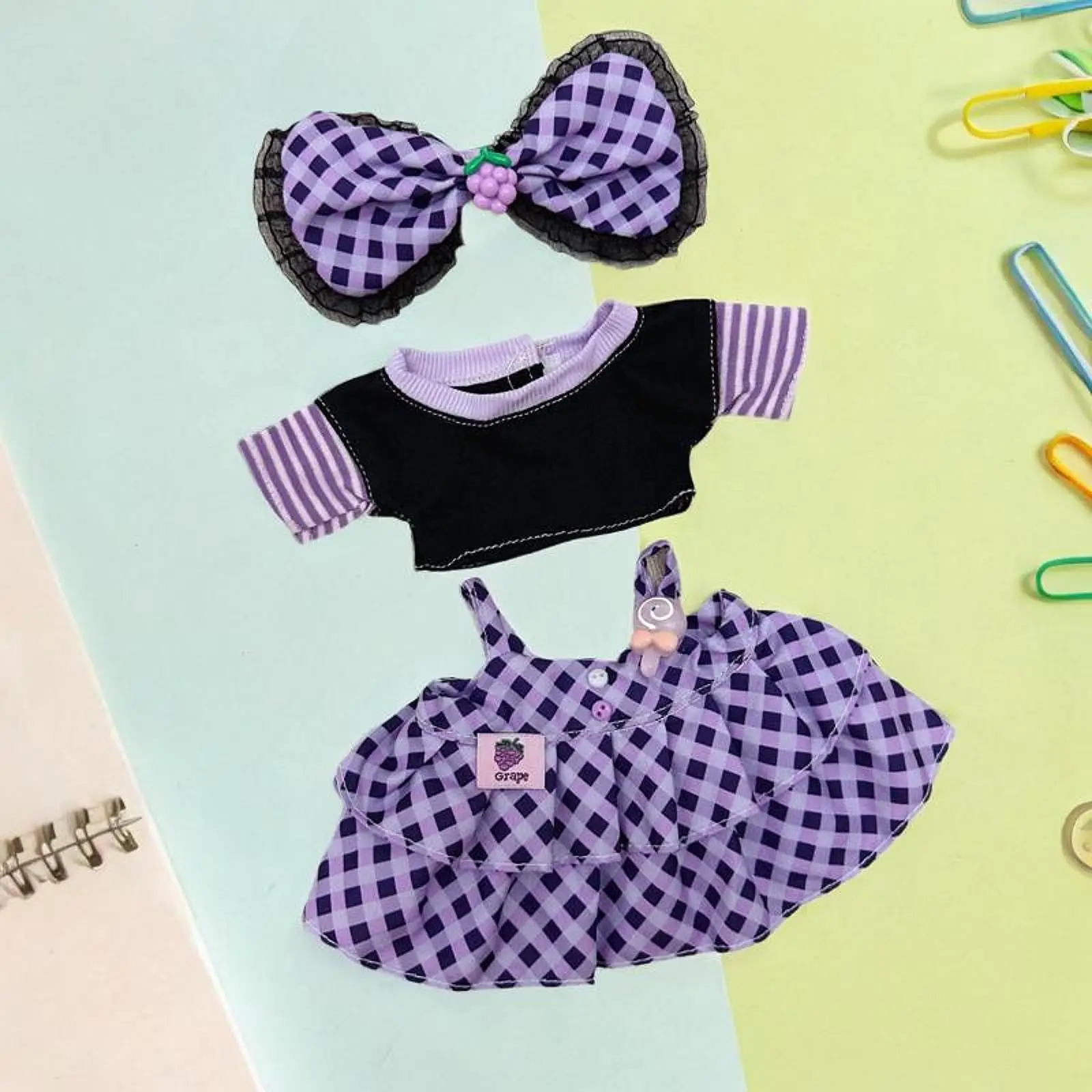 20cm Cotton Doll Clothes Cute DIY Plush Doll Accessories Cotton Doll Costume