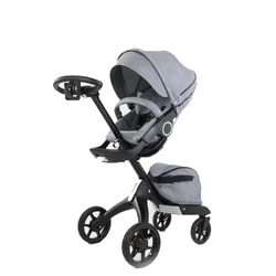 Coche de bebé bidireccional ligero y plegable fácil de guardar
