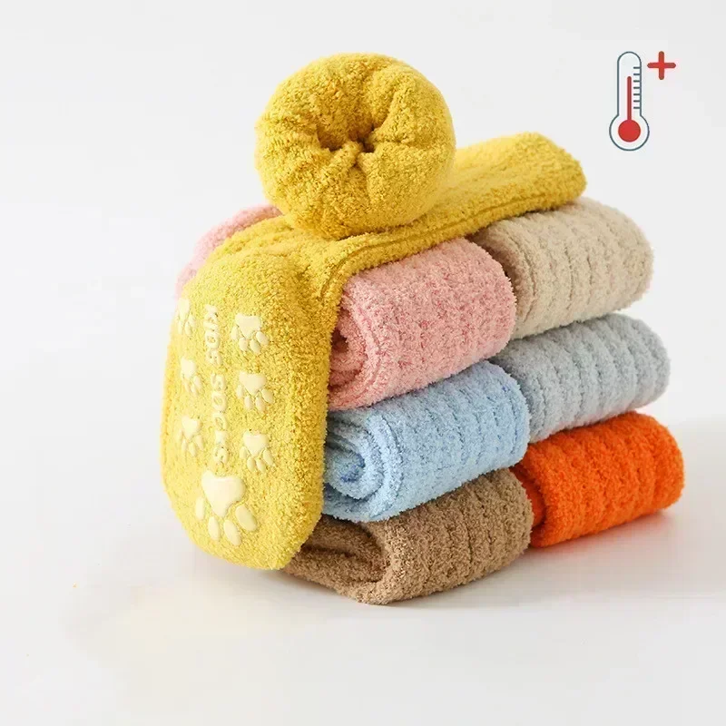 Calcetines antideslizantes hasta pantorrilla para bebé otoño invierno - imagen 2