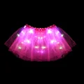 rose red skirt