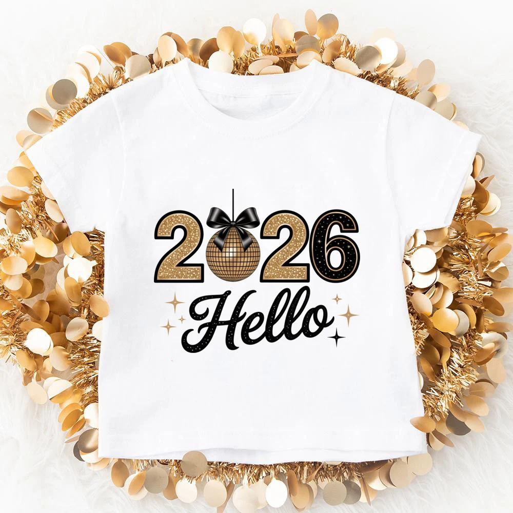 Trajes a juego para la familia de Feliz Año Nuevo, camiseta para madre, padre e hija, pelele para bebé, aspecto familiar, ropa de Año Nuevo, 2026 - imagen 4