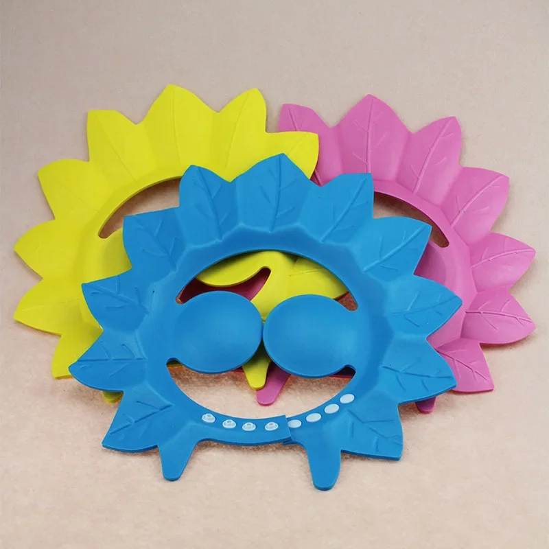 Gorro de baño suave y seguro para Baby Shower, gorro de baño para niños, gorro protector de baño impermeable, visera de Ducha, Gorro para niños pequeños