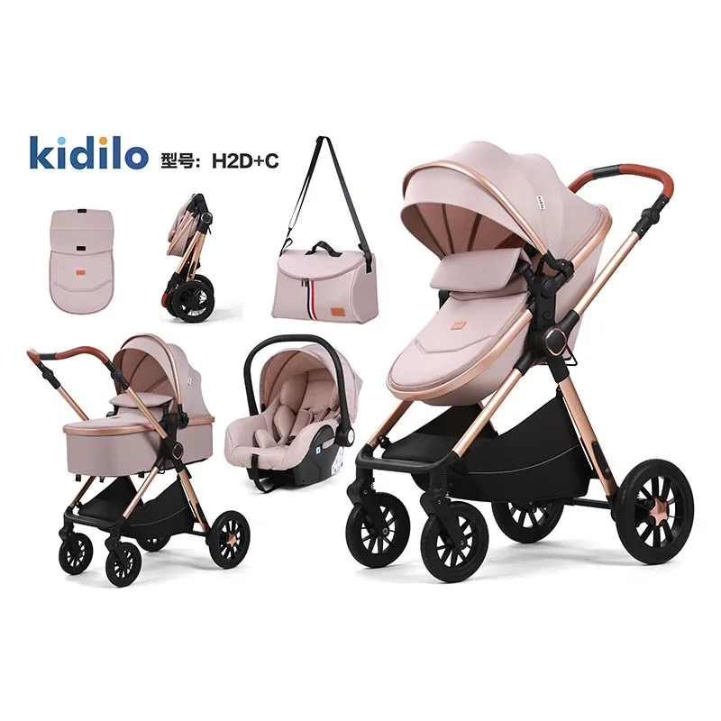 Cochecito bebé ligero 3 en 1 con moisés y silla auto - imagen 3