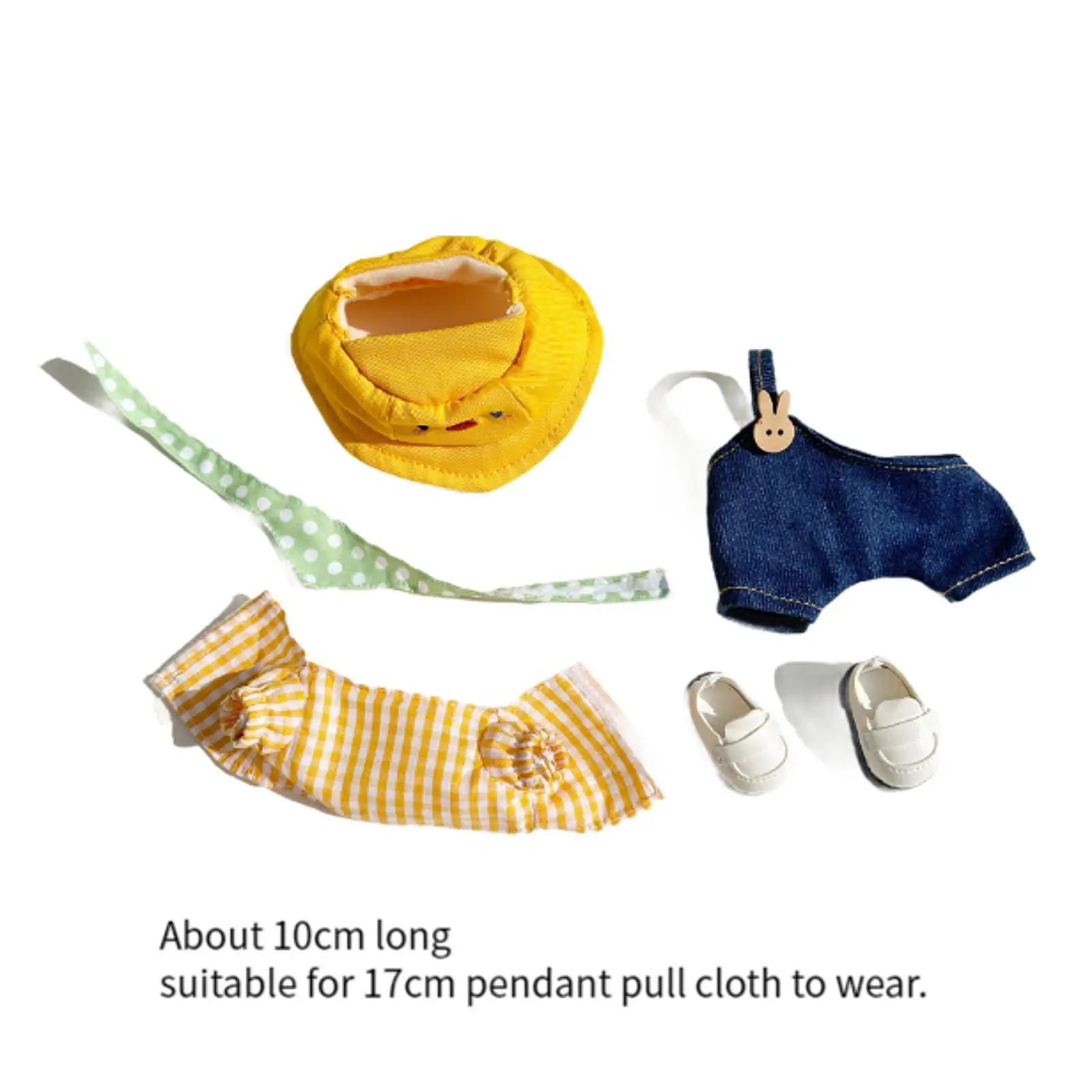 5x 17cm Doll Clothes Stylish Decor Dress up Soft Costume Accessories DIY Doll Toy Outifit Set Doll Clothing for Age 5-7 8-10