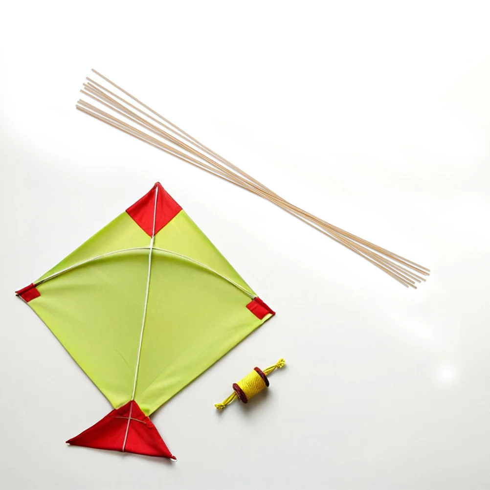 50 Uds. Materiales de fabricación: palos largos de bambú amarillo claro para manualidades de linternas de cometa Diy, suministros de fabricación sin terminar, ligeros - imagen 3