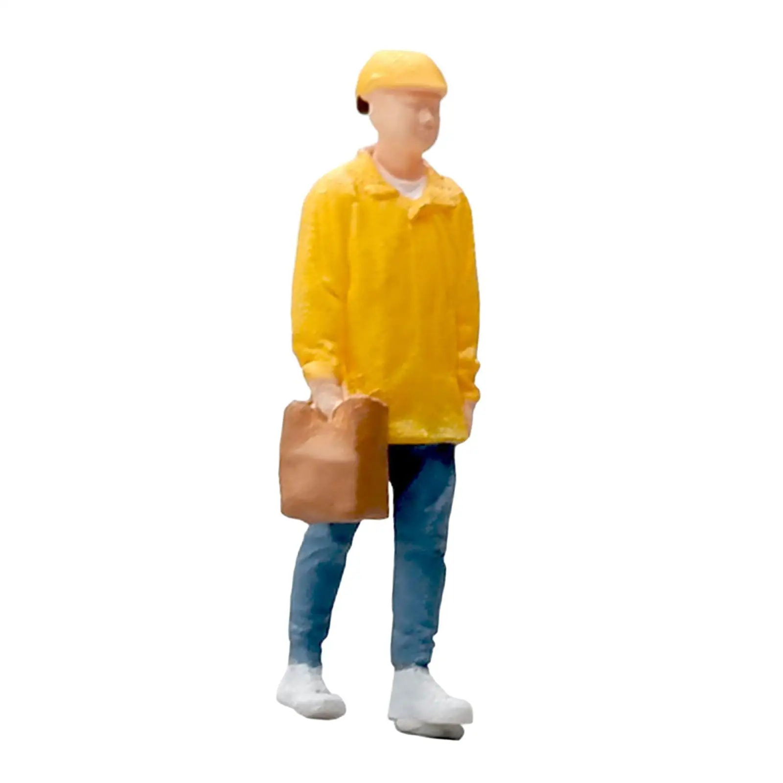 1:64 People Figures Resin Desk Decoration Collection Crafts Hand Painted for Photography Props Micro Landscapes Dollhouse
