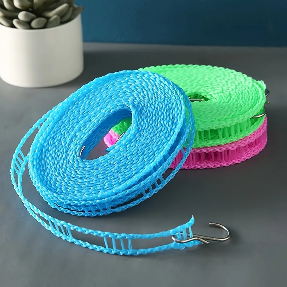 Tendedero antideslizante y resistente al viento, tendedero estilo valla, cuerda de secado para edredón sin perforar agujeros, tendedero para exteriores, 1 ud.