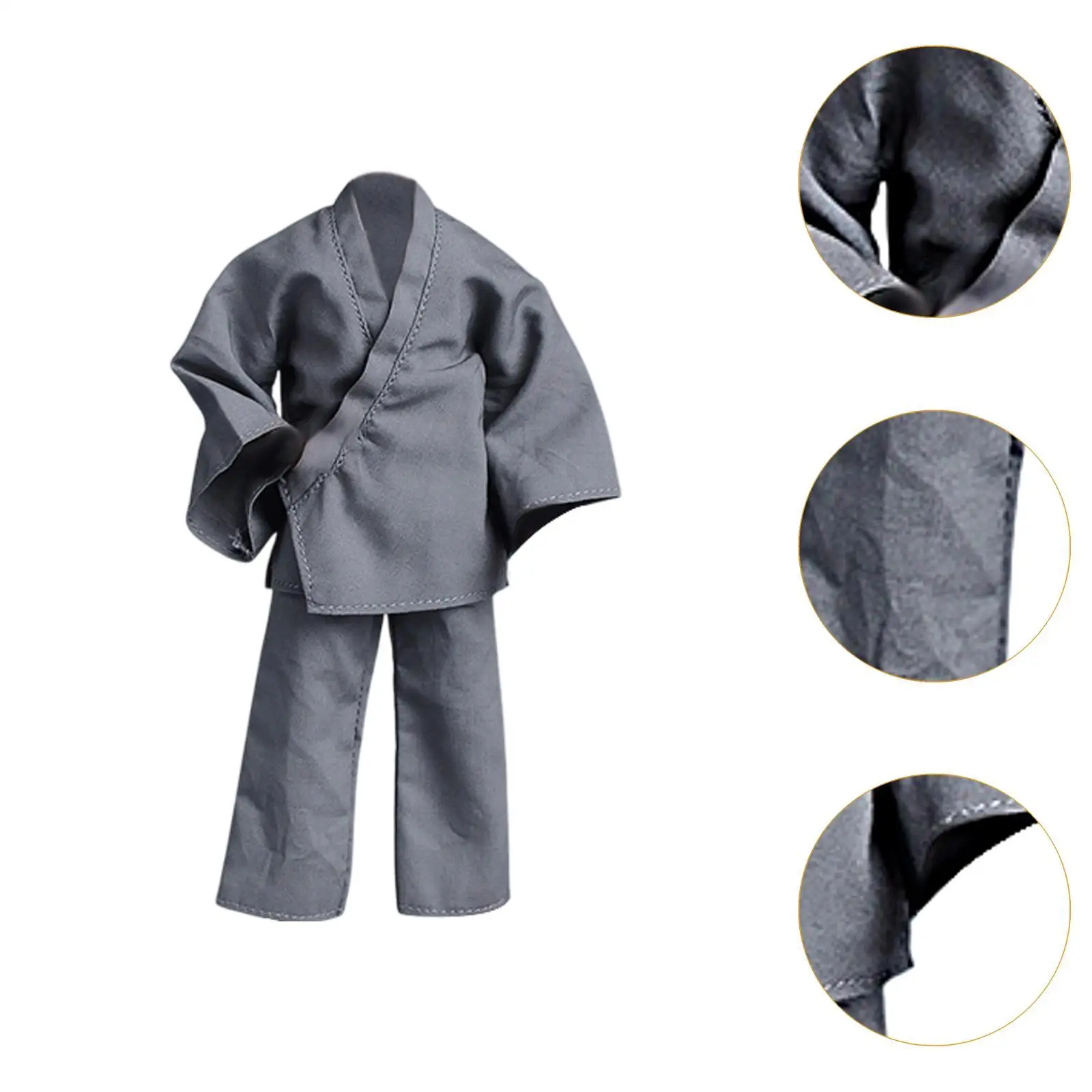 2 Pieces Male Figure Clothing ,1:12 Sacle Fashion Classic Outfit, Handmade, Miniature Pants and Coat ,for 6'' Action Figures
