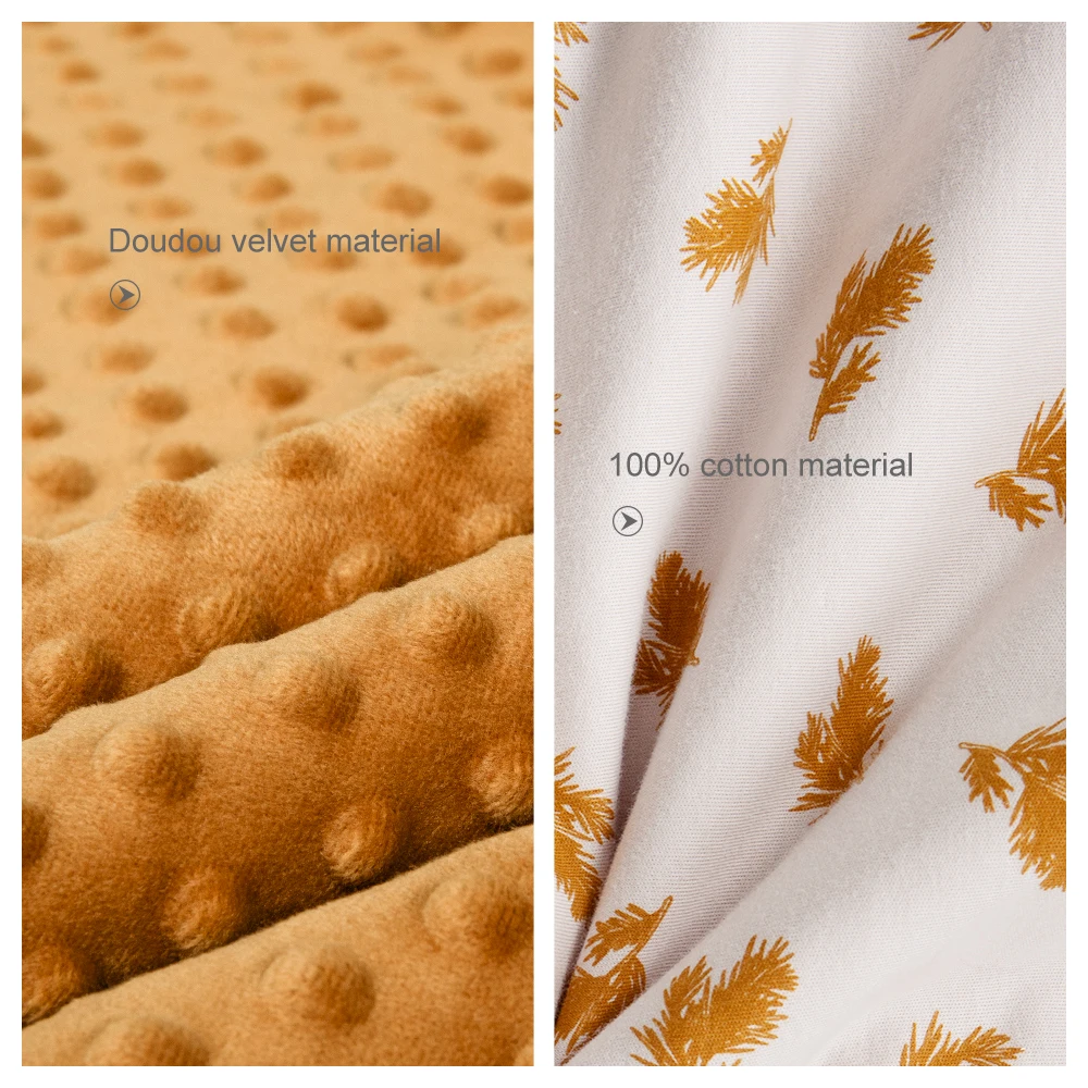 Bufanda cálida de invierno para bebé, toalla de Saliva con estampado de plantas de dibujos animados, doble cara, suave, botón ajustable, Baberos para alimentación, 1 unidad - imagen 4