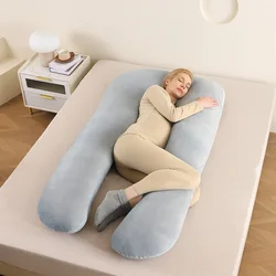 Almohada embarazo forma U – Algodón puro lavable