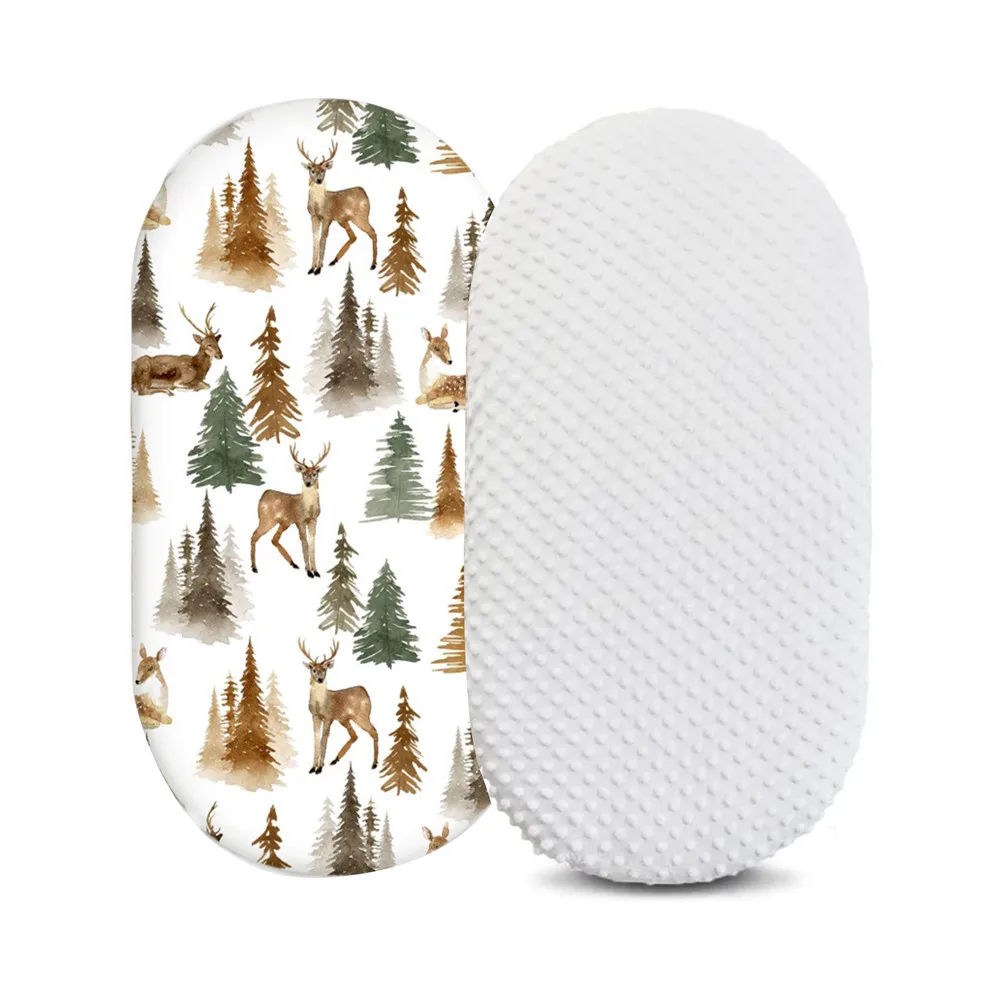 1/2 Uds. Sábana ajustable de muselina de algodón suave y transpirable para bebé, Sábana ajustable para cuna de recién nacido, Sábana Universal de Color sólido para bebés - imagen 4