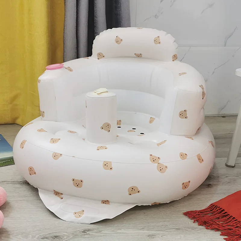 Asiento de baño para bebé inflable plegable – Soporte entrenamiento - imagen 2