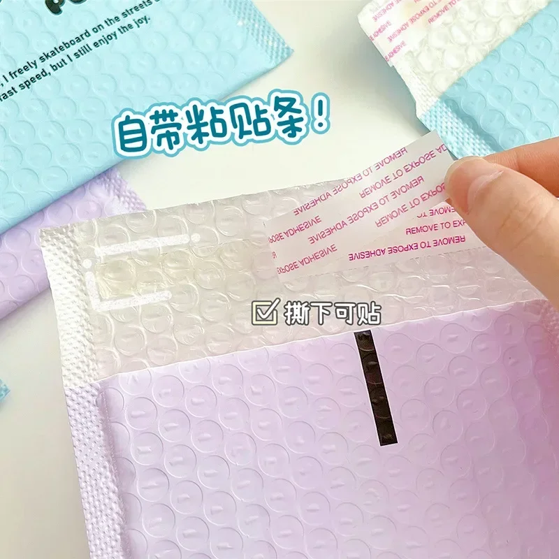 10 Uds. De sobres de burbujas de Color caramelo para cachorros coreanos, bolsa de embalaje para tarjetas fotográficas Kpop de 3 pulgadas, bolsa de sobres de envío Kawaii a prueba de golpes - imagen 5
