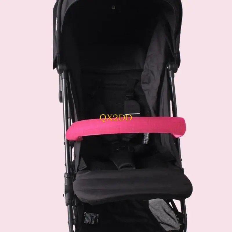 QX2D Protector riel para carro infantil, transpirable, fácil limpiar, diseño, funda para cinturón hombro - imagen 3