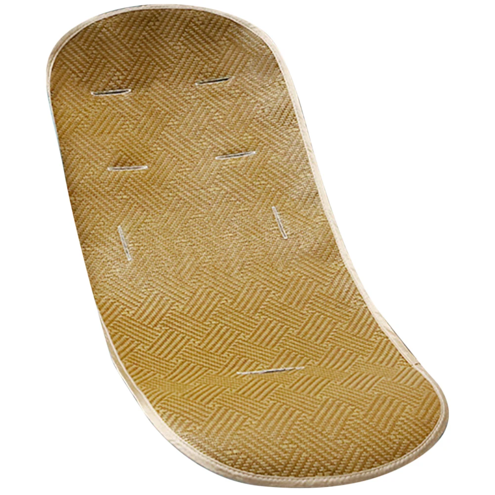 Estera refrescante para cochecito de bebé, forro antideslizante estilo ratán, Compatible con asientos de coche, sillas altas, transpirable, fácil de limpiar, verano - imagen 4