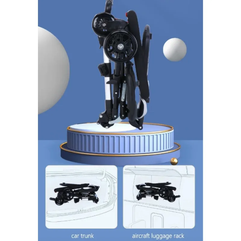 IMBABY Andador para bebé plegable y liviano: diseño de 4 ruedas con asiento reversible, ayuda cómodo para caminar a los niños pequeños - imagen 5